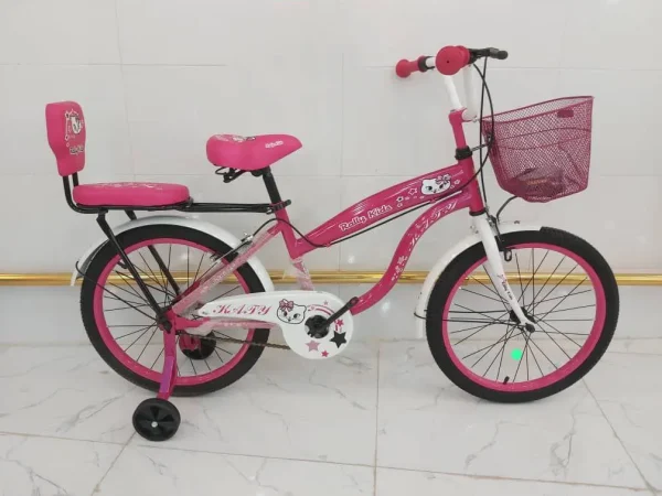دوچرخه دخترانه رنگ صورتی